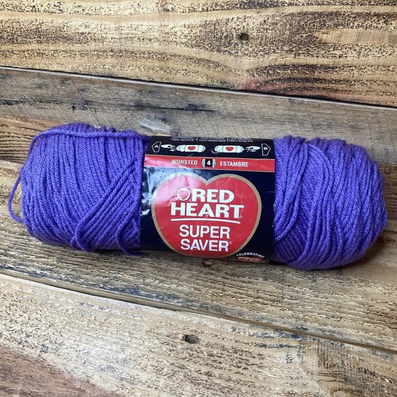 Red Heart-Super Saver , 100% Acrylic , 7oz - 364yd , Lavender, Pack of 1 - Picture 1 of 5